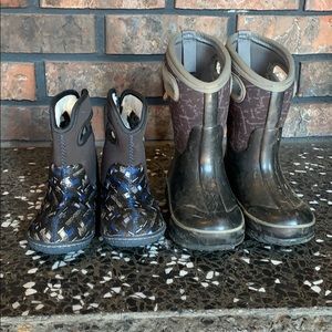 Two pair of bogs size 9